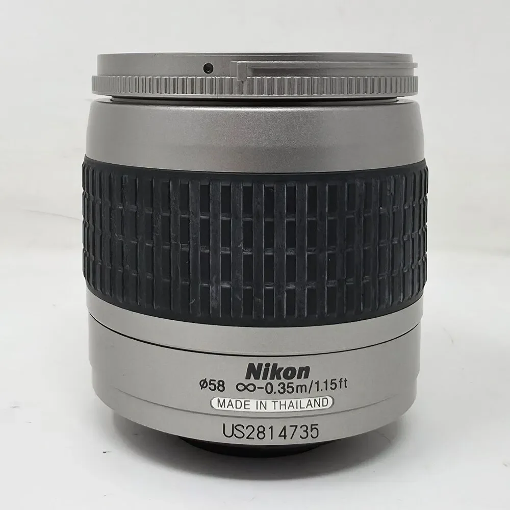 Nikon AF Nikkor 28-80mm f/3.3-5.6 G Silver Lens With Both Caps Testing Working